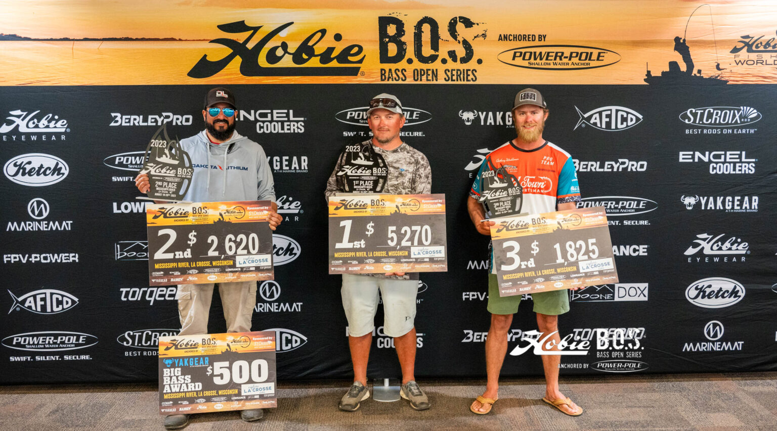 ZACH GIBBONS HOLDS OFF ERIC SIDDIQI ON THE MIGHT MISSISSIPPI RIVER Hobie Fishing Worldwide